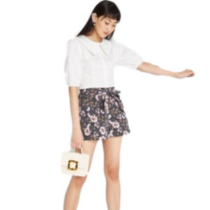 Wild Fable Shorts High Waisted Paperbag Floral Print